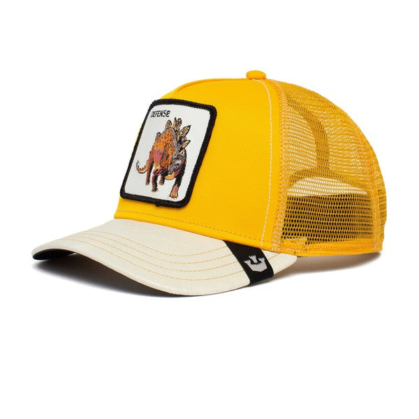 Roofed Lizard Trucker Cap - Yellow