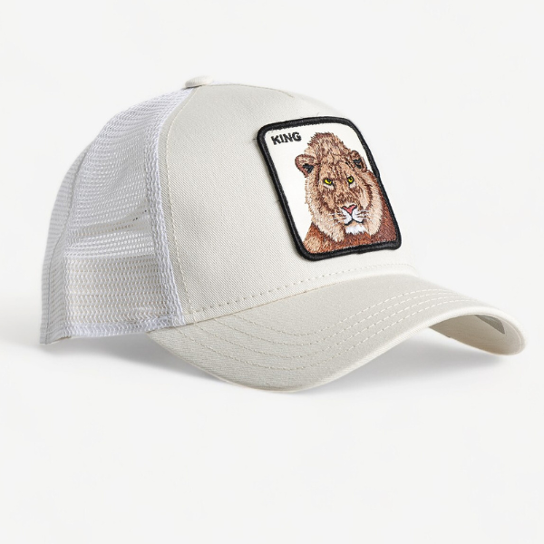 THE KING LION TRUCKER - WHITE