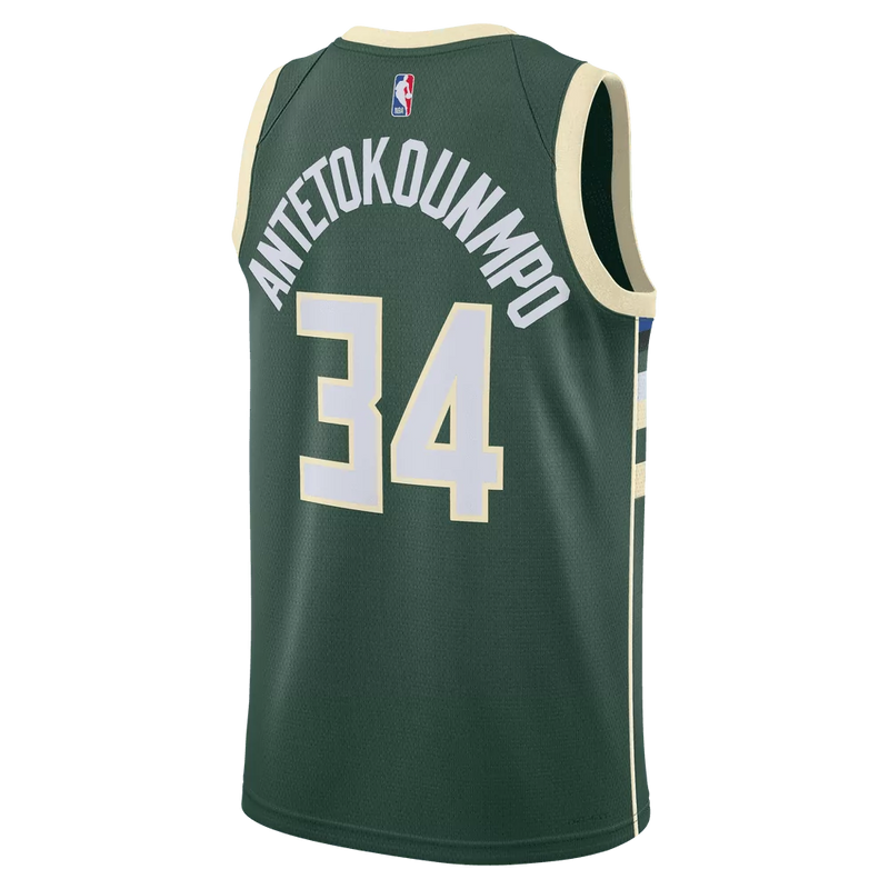 Nike Nba Milwaukee Bucks Giannis Antetokounnmpo #34 Icon Edition Swingman Jersey