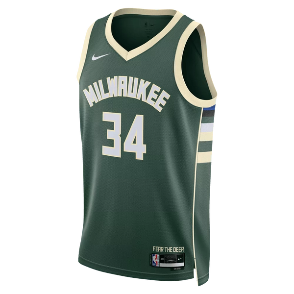 Nike Nba Milwaukee Bucks Giannis Antetokounnmpo #34 Icon Edition Swingman Jersey