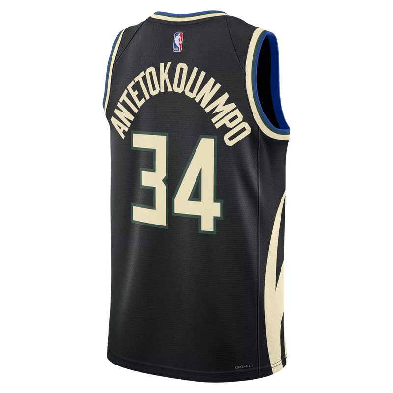 Jordan Nba Milwaukee Bucks Giannis Antetokounmpo #34 2022/23 Statement Edition Swingman Jersey