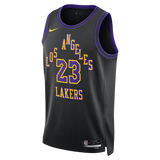 Nike Nba La Lakers Lebron James #23 City Edition 2023 Swingman Jersey Black