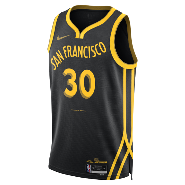 Nike Nba Golden State Warriors Stephen Curry #30 City Edition 2023 Swingman Jersey Black