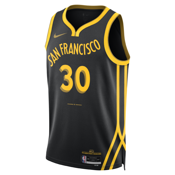 Nike Nba Golden State Warriors Stephen Curry #30 City Edition 2023 Swingman Jersey Black